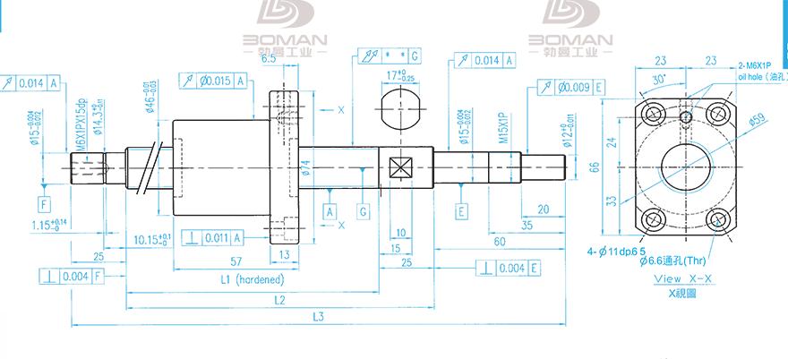 TBI XSVR02010B1DGC5-599-P1 tbi丝杆型号与精度说明