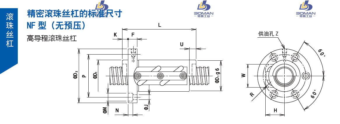 TSUBAKI 80NFC20 tsubaki 丝杠
